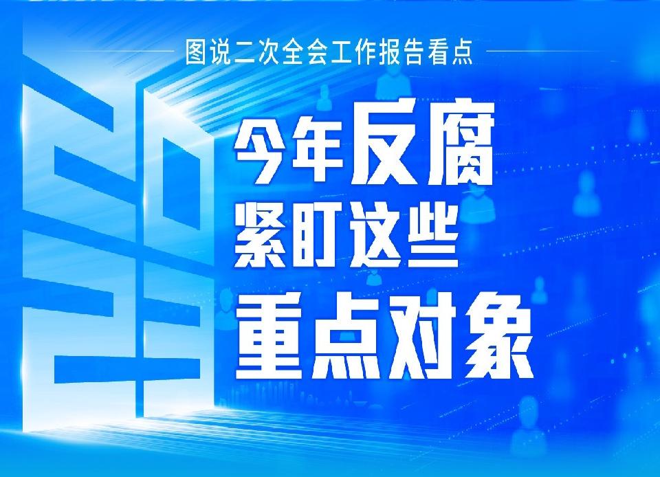 图说二次全会工作报告看点丨今年反腐紧盯这些重点对象 